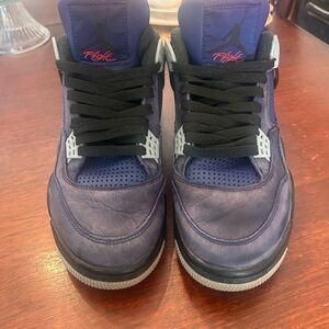 Jordan 5 Men’s Navy and Black Flight Sneakers